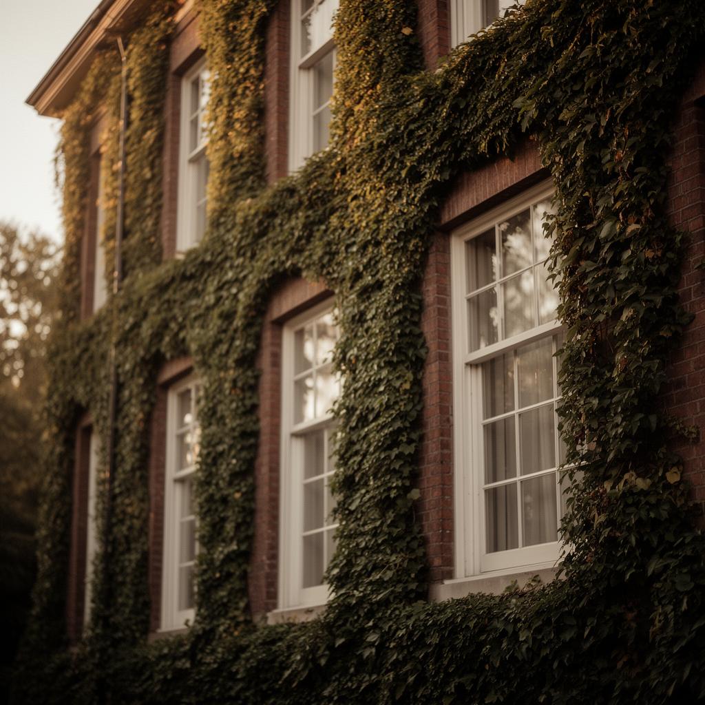 Classic ivy-covered building